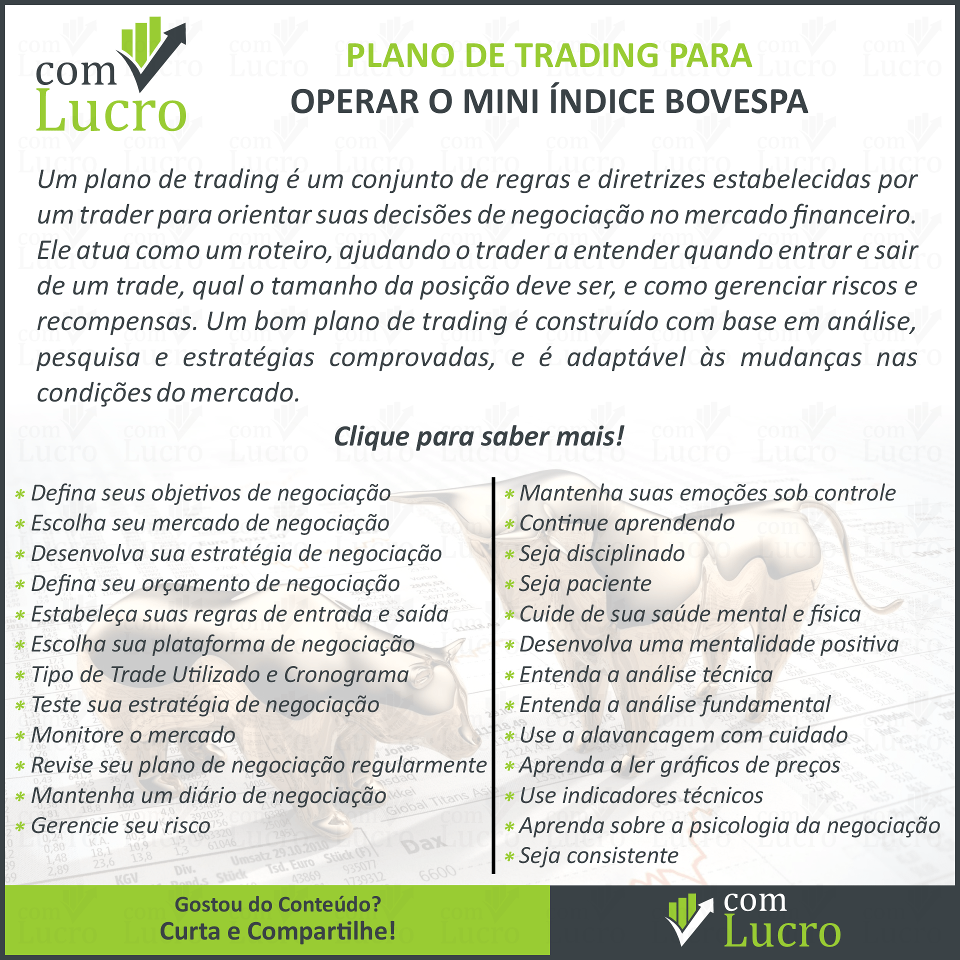 Plano de Trading para Operar o Mini Índice Bovespa: Estratégias e Práticas