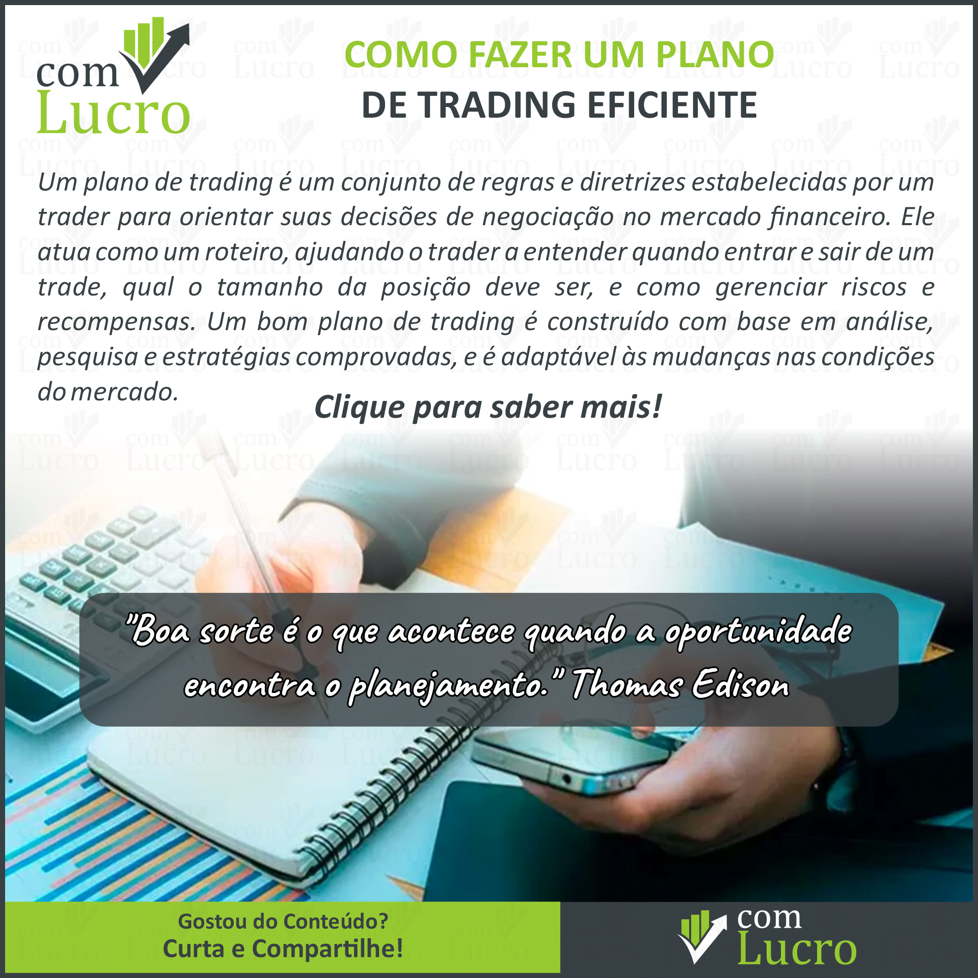 Como Fazer um Plano de Trading Eficiente