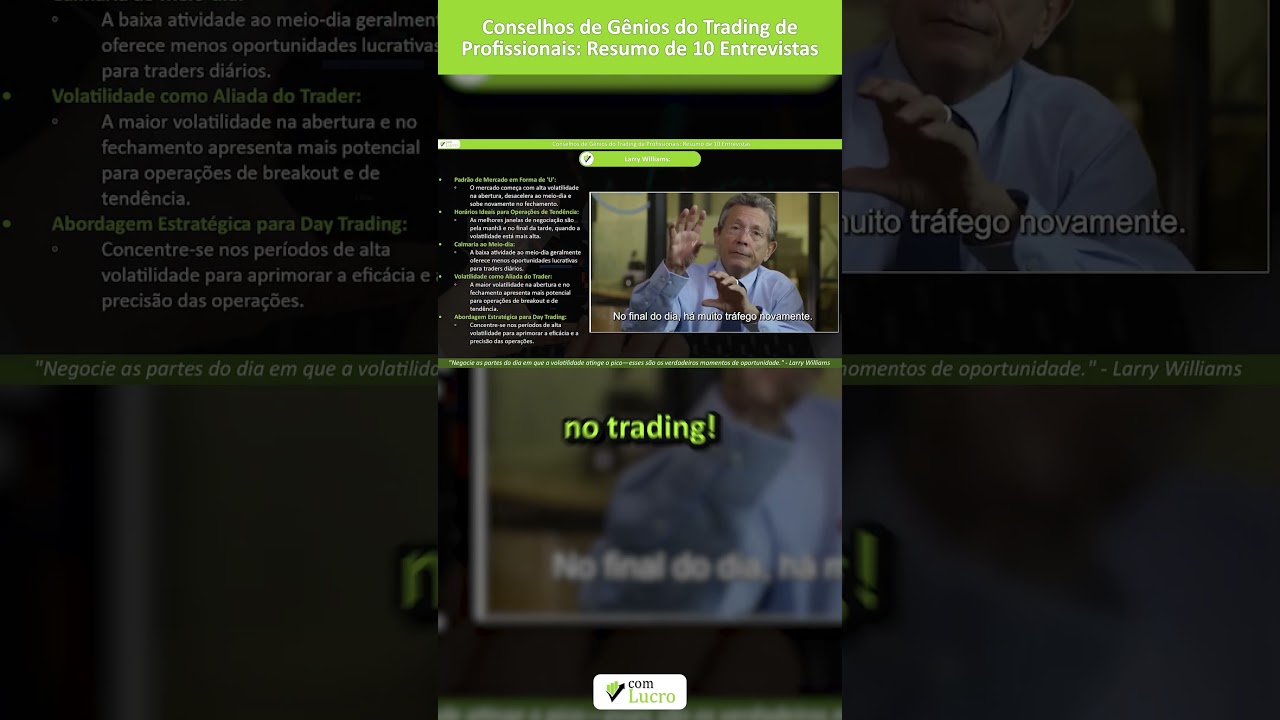 Assista Agora! Conselhos de Gênios do Trading: Resumo de 10 Entrevistas