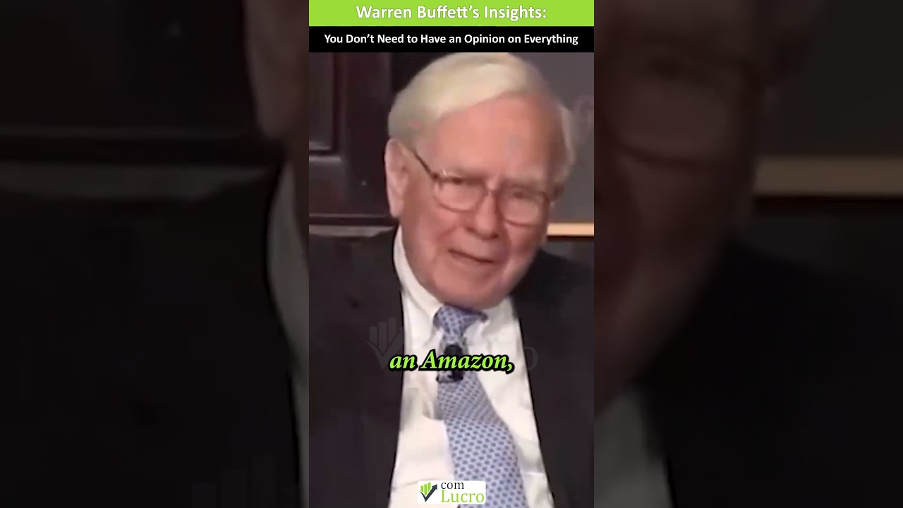 You Don’t Need to Have an Opinion on Everything – Warren Buffett’s Insights