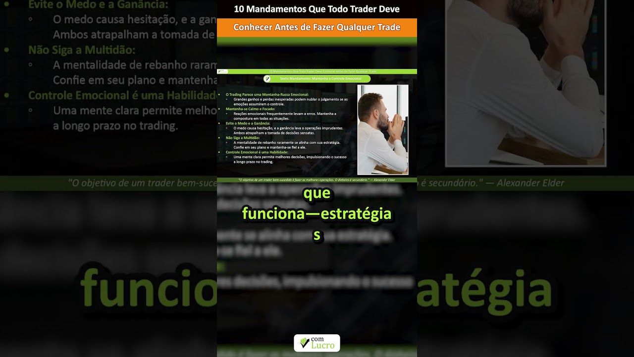 Você Está Seguindo os 10 Mandamentos do Trading?
