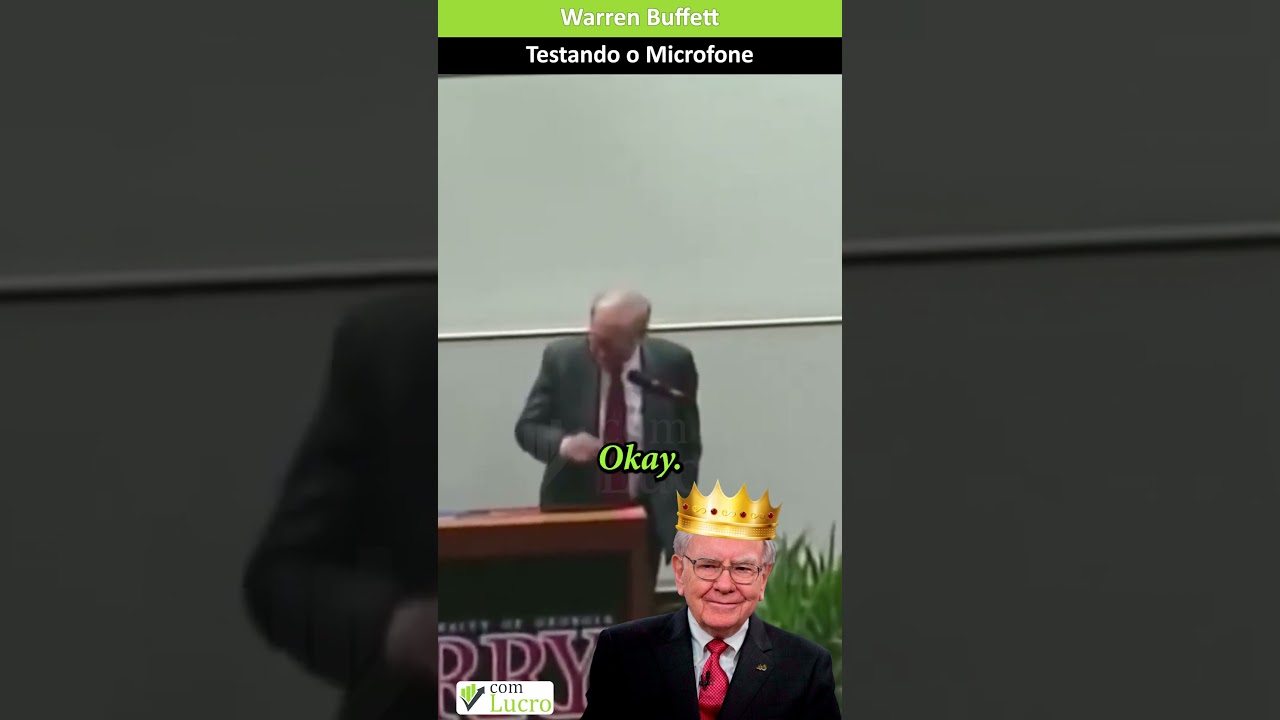Humor de Bilionário: Warren Buffett Testa o Microfone